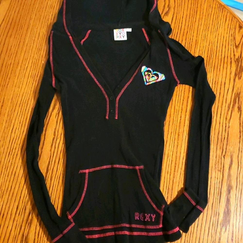 Roxy long sleeve hooded henley
